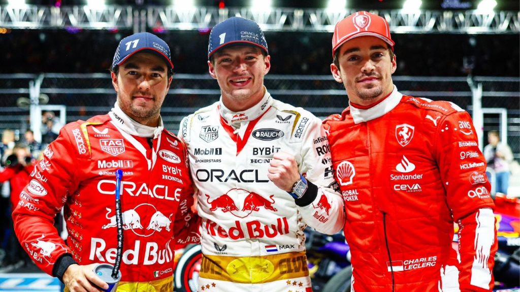 Max Verstappen supera Charles Leclerc e regista 18.º triunfo do ano em Las Vegas
